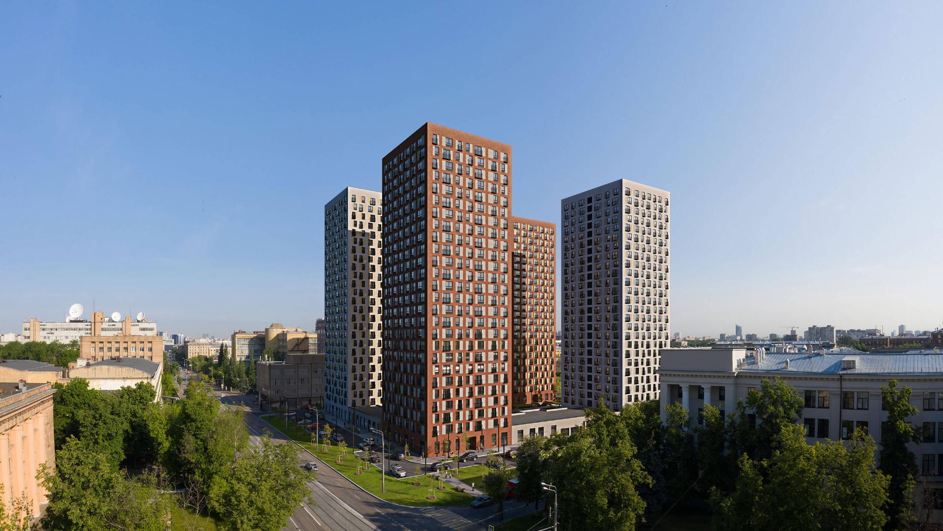 ЖК "Краснокаразменная 15". Рендеры от сайта застройщика.